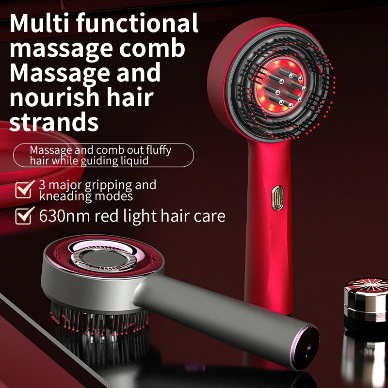 Close-up of scalp massager brush nodes designed for scalp stimulation and circulation